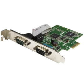 StarTech I-O Cards PEX2S1050 2Port RS232 PCI Express Serial Card with 16C1050 UART